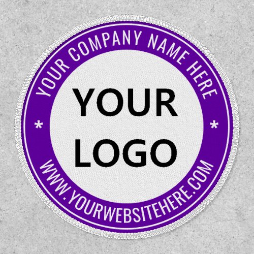 Your Logo Name Website Colors Patch Stamp Design