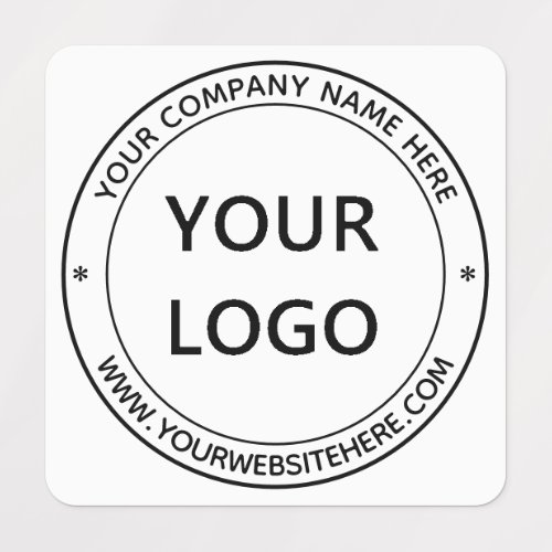 Your Logo Name Website Colors Personalized Stamp Labels