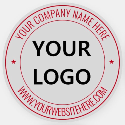 Your Logo Name Website Colors Promotional Sticker