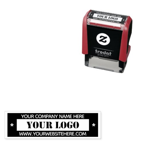 Your Logo Name Website Colors Self_inking Stamp