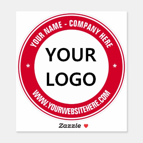 Your Logo Name Website Colors Sticker Promotional