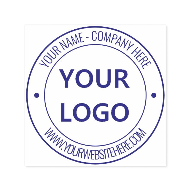 Your Logo Name Website Personalized Professional Self-inking Stamp (Design)