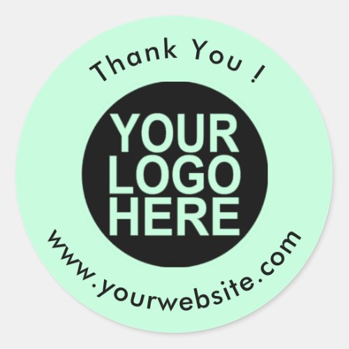 Your Logo Name  Website Promo Classic Round Clas Classic Round Sticker