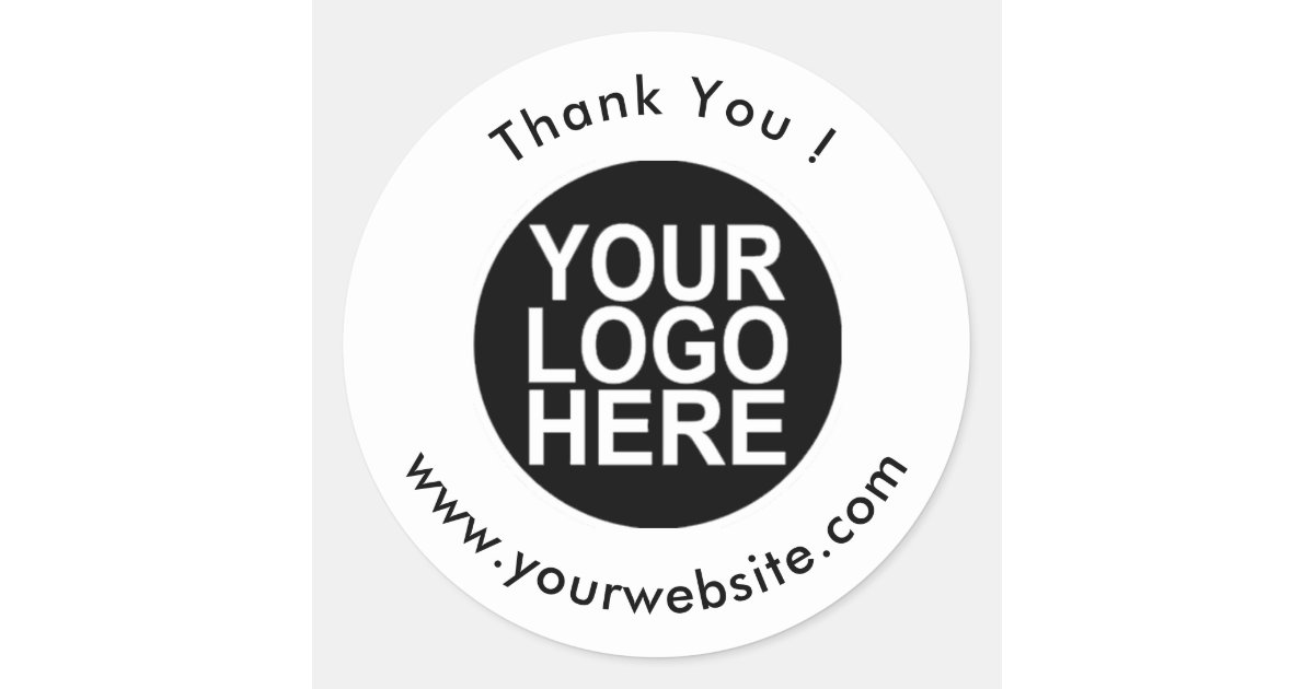 Your Logo, Name & Website Promo Classic Round Classic Round Sticker