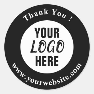 Your Logo, Name & Website Promo Classic Round Classic Round Sticker