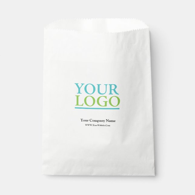 Your Logo, Name & Website Promo Favor Bag (Front)