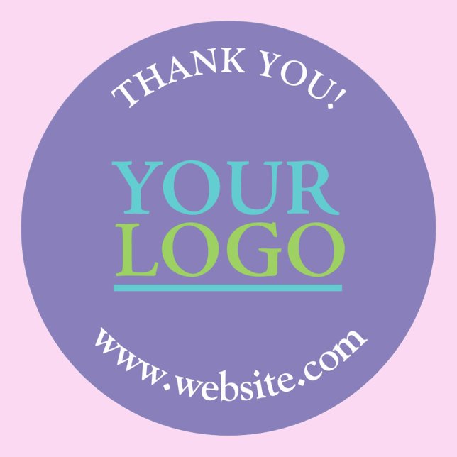 Your Logo, Name & Website Promo Vs 5 Classic Round Sticker (Creator Uploaded)