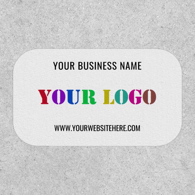Your Logo Name Website Promotional Business Patch (Front)