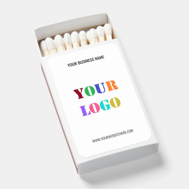 Your Logo Name Website Promotional Matchboxes Gift (Front Open)
