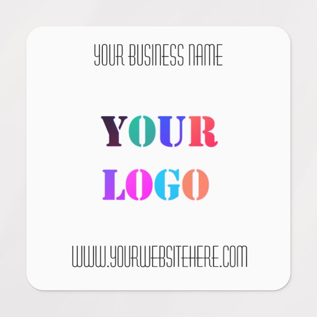 Your Logo Name Website Promotional Personalized Labels (Design 2)