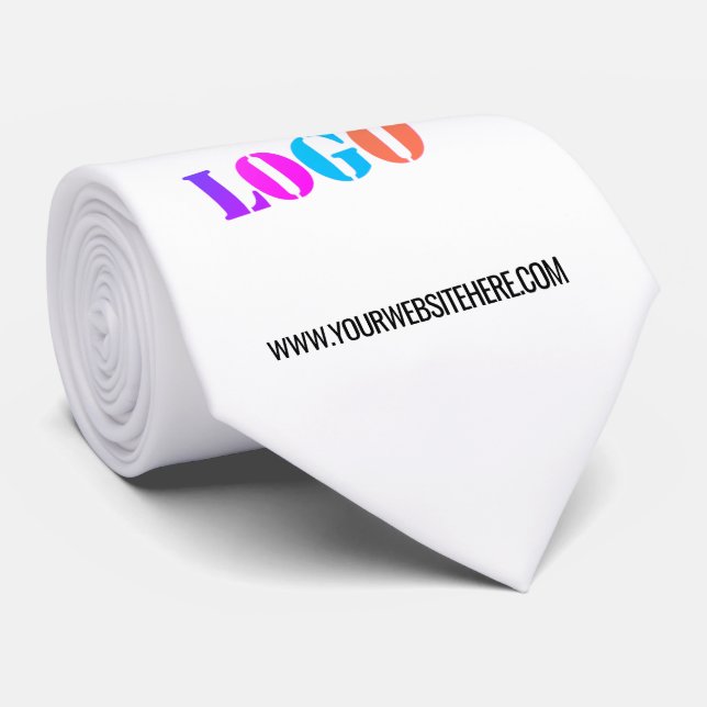 Your Logo Name Website Promotional Personalized Neck Tie (Rolled)