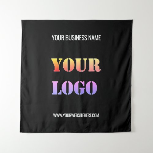 Your Logo Name Website Promotional Personalized Tapestry