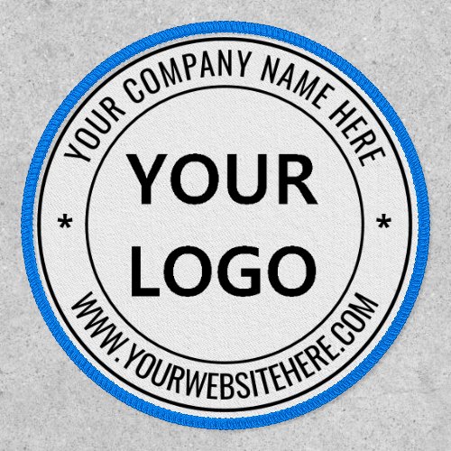 Your Logo Name Website Promotional Round Patch