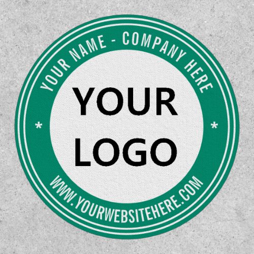 Your Logo Name Website Round Patch Choose Colors