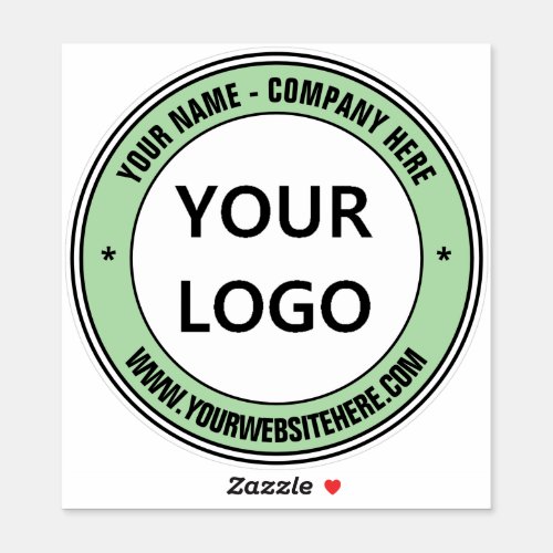 Your Logo Name Website Sticker Personalized Colors