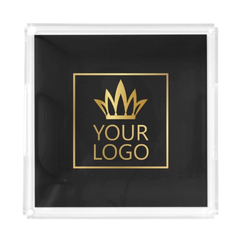 Your Logo on Any Color Background Acrylic Tray