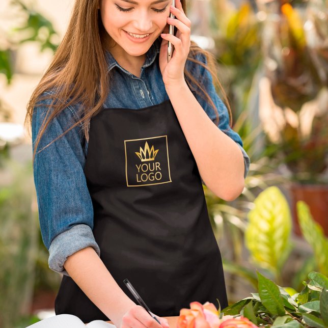 Your Logo on Any Color Background Apron (Creator Uploaded)