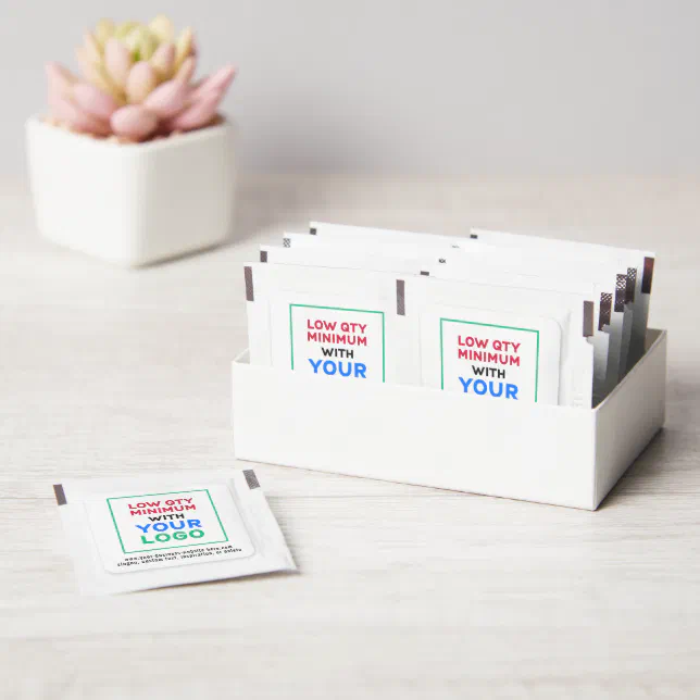 Your Logo on Custom Low Minimum Quantity Hand Sanitizer Packet Zazzle