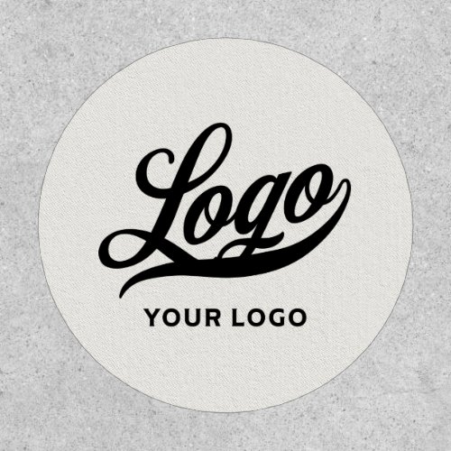 Your Logo on Off White Business Simple Minimal Patch