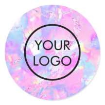 your logo on purple opal