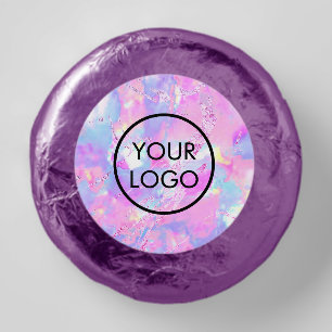 your logo on purple opal dipped oreo cookie favors
