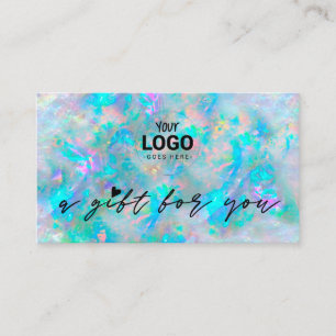 your logo opal inspired texture gift certificate