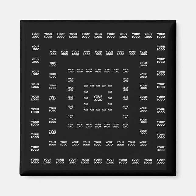 Your Logo or Any Design/Image | Square Pattern  Magnet (Front)