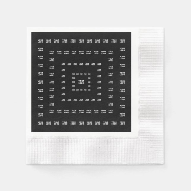 Your Logo or Any Design/Image | Square Pattern  Napkins (Front)
