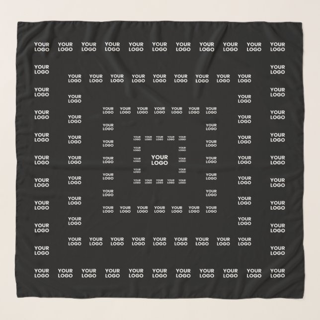 Your Logo or Any Design/Image | Square Pattern  Scarf (Front)