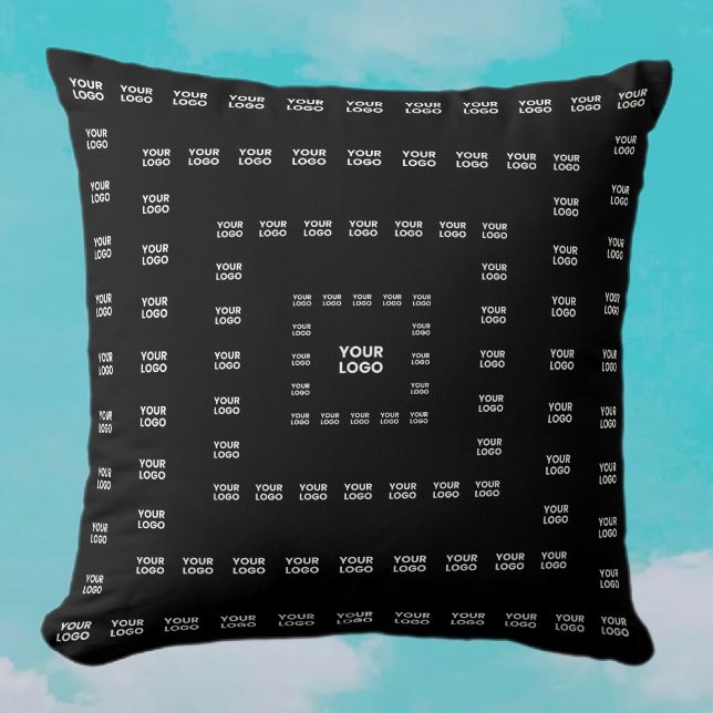 Your Logo or Any Design/Image | Square Pattern  Throw Pillow (Creator Uploaded)
