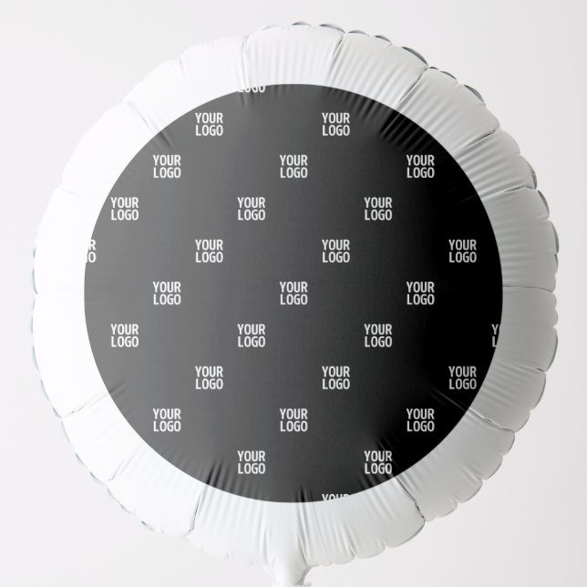 Your Logo or Any Image | Diagonal Stripes  Balloon (Front)