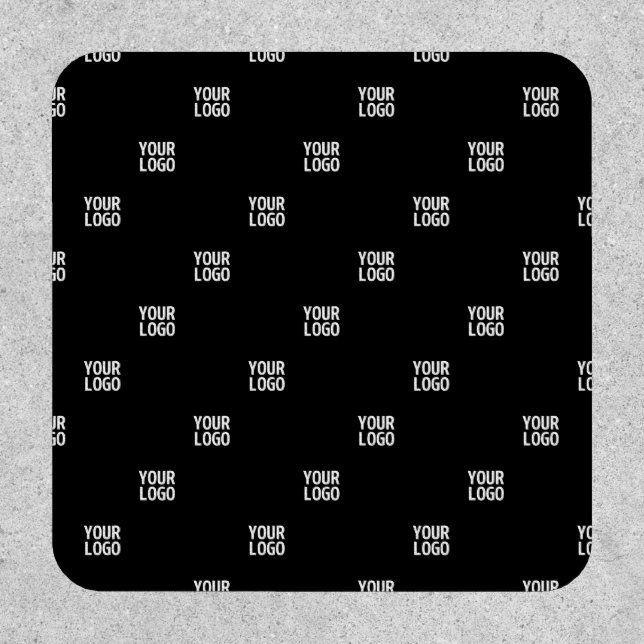 Your Logo or Any Image | Diagonal Stripes  Patch (Front)