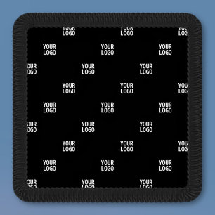 Your Logo or Any Image   Diagonal Stripes  Patch