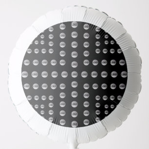 Your Logo or Any Image Unique Modern Pattern Balloon