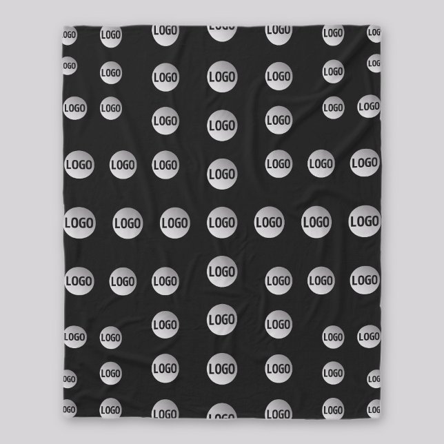 Your Logo or Any Image | Unique Modern Pattern  Fleece Blanket (Creator Uploaded)