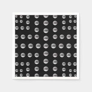 Your Logo or Any Image Unique Modern Pattern Napkins