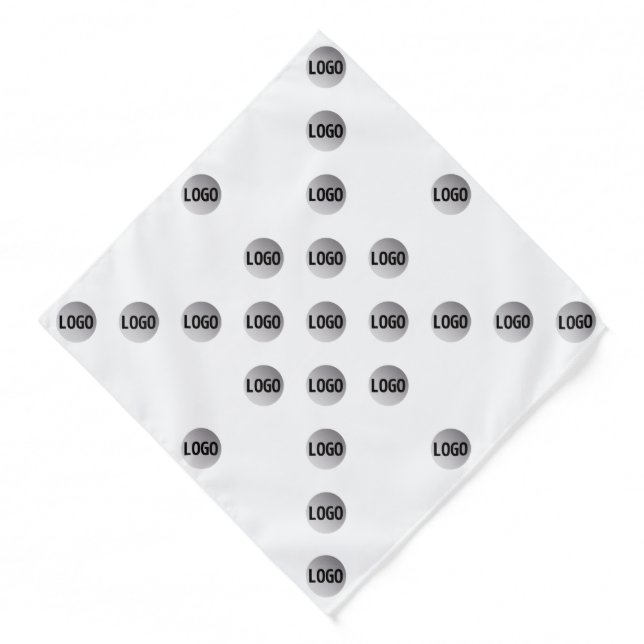 Your Logo or Any Uploaded Image | Star Pattern  Bandana (Front)