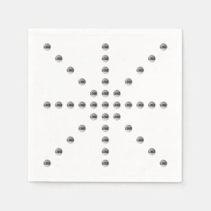 Your Logo or Any Uploaded Image Star Pattern Napkins