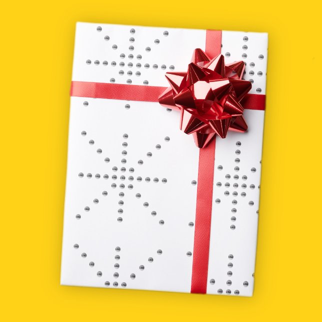 Your Logo or Any Uploaded Image | Star Pattern  Wrapping Paper (Creator Uploaded)