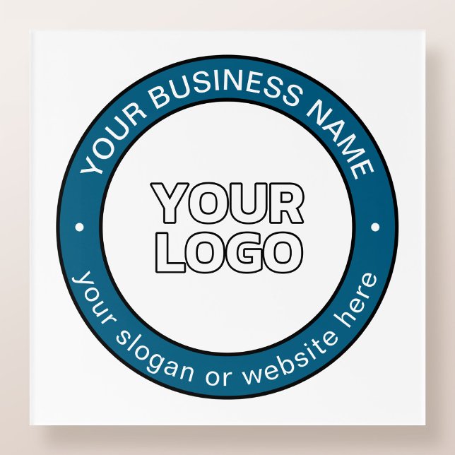 Your Logo or Design & Customizable Circular Text Acrylic Print (Creator Uploaded)