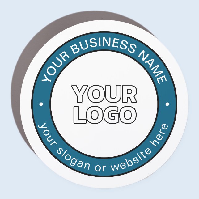 Your Logo or Design & Customizable Circular Text Car Magnet (Creator Uploaded)