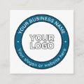 Your Logo or Design & Customizable Circular Text Enclosure Card | Zazzle