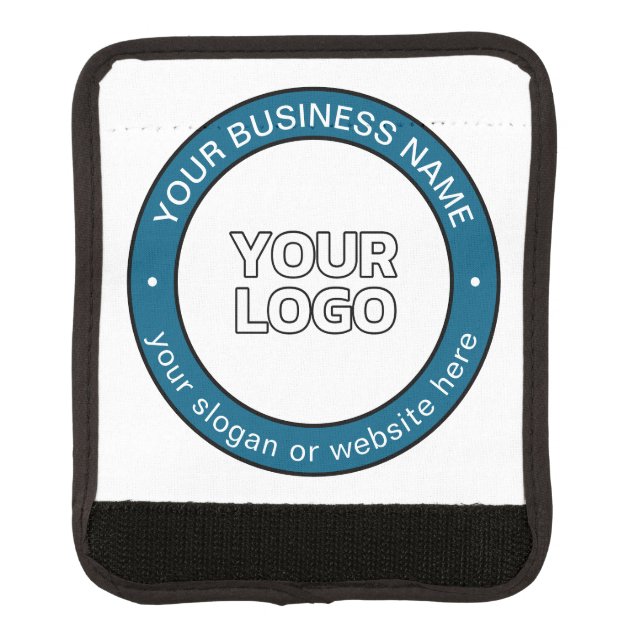 Your Logo or Design & Customizable Circular Text Luggage Handle Wrap (Front)