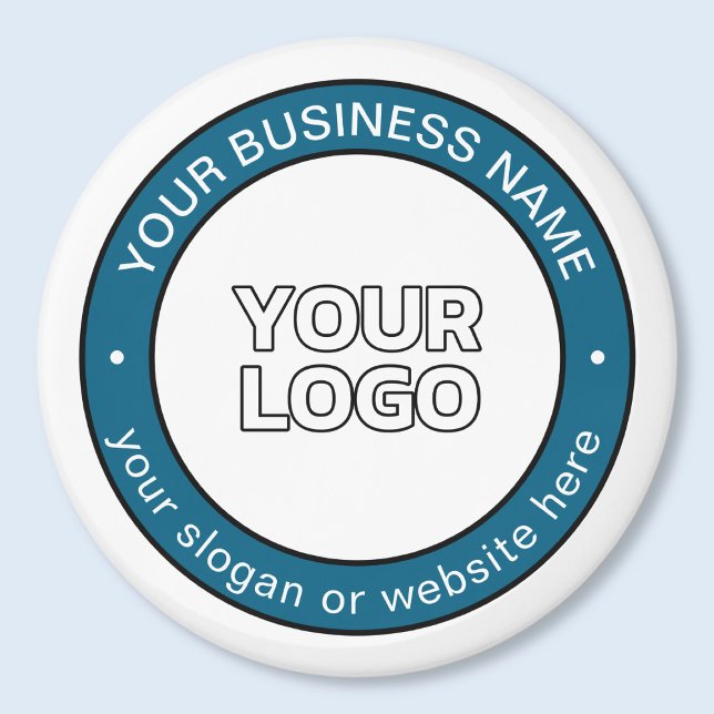 Your Logo or Design & Customizable Circular Text Magnet (Creator Uploaded)