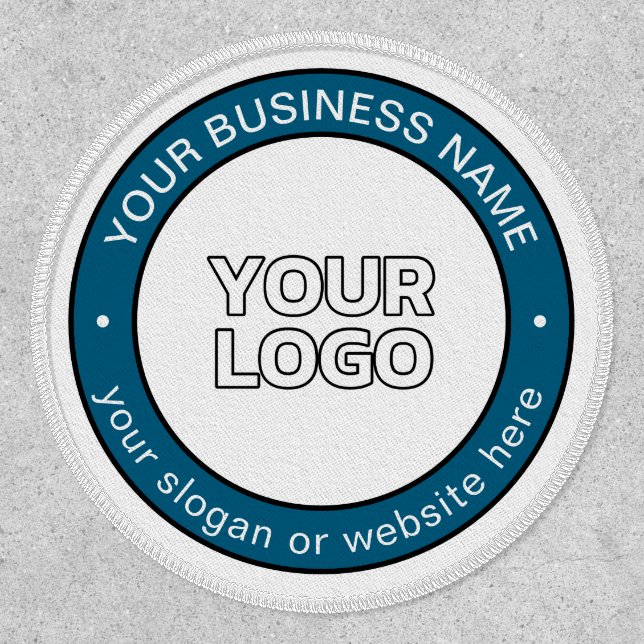 Your Logo or Design & Customizable Circular Text Patch (Front)