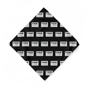 Your Logo or Design   Editable Color Background  Bandana