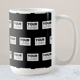 Your Logo or Design   Editable Color Background  Coffee Mug