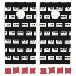 Your Logo or Design Editable Color Background Cornhole Set