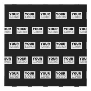 Your Logo or Design   Editable Color Background  Faux Canvas Print