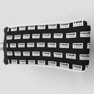 Your Logo or Design   Editable Color Background  Golf Head Cover